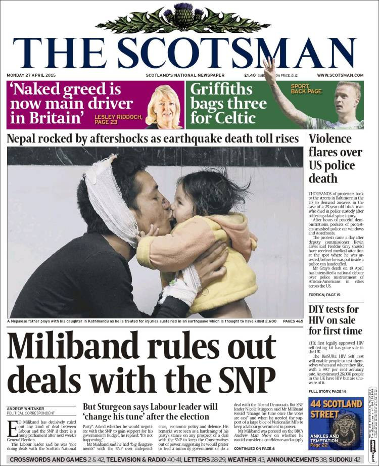 The Scotsman, Scotland.