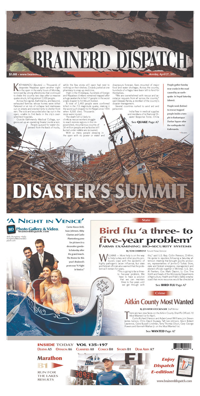 Brainerd Dispatch, Minnesota, Mỹ.