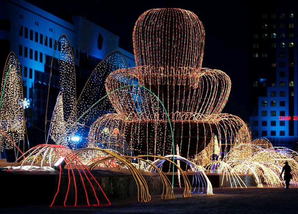 Fountain ở Astana, Kazakhstan. (Nguồn: Reuters)