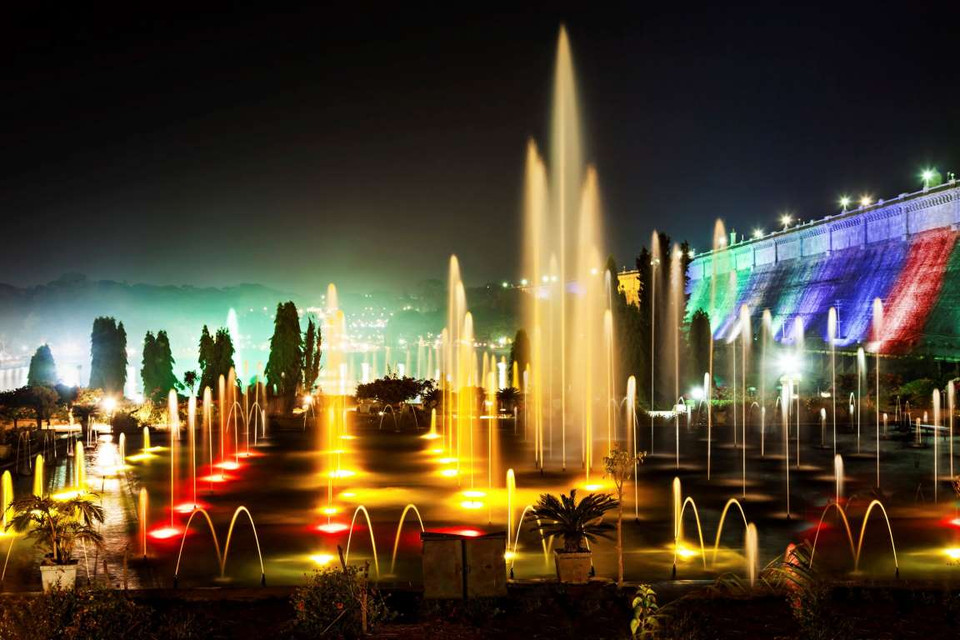 Brindavan Garden, Mysore, Ấn Độ. (Nguồn: Getty Images)