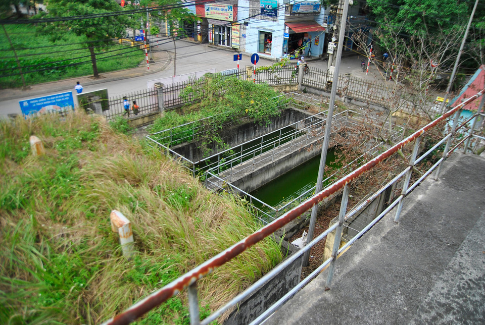 Công trình dân sinh giờ không khác nào rừng tự nhiên, cây cối um tùm…(Ảnh: Võ Phương/Vietnam+)