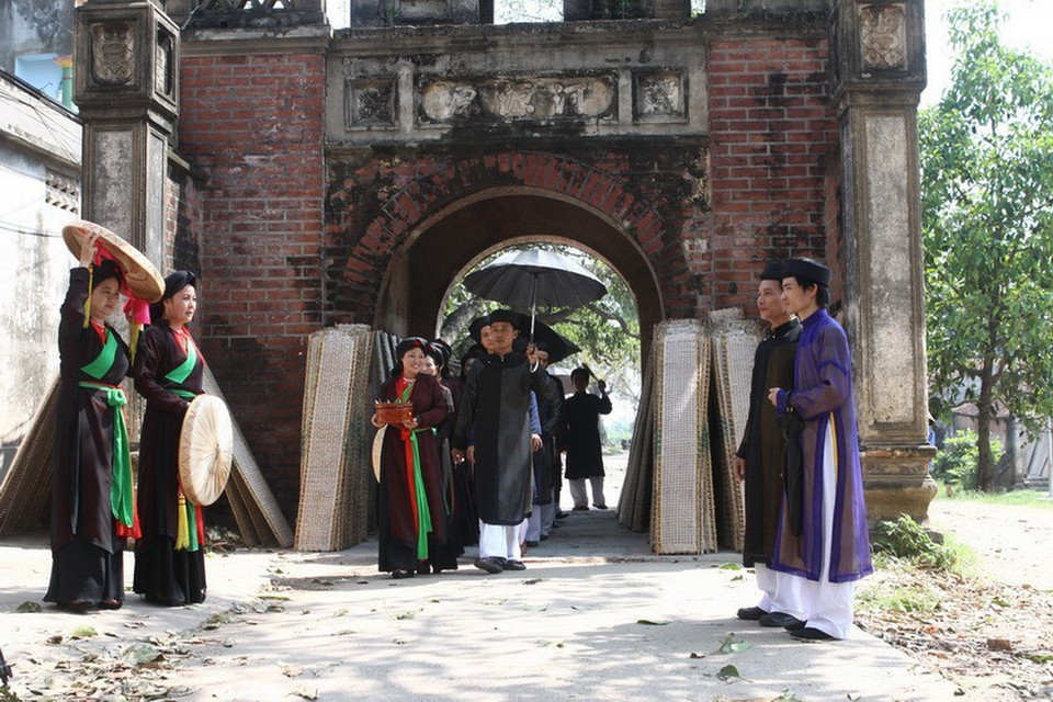 Dân ca Quan họ được UNESCO vinh danh Di sản văn hóa phi vật thể của thế giới. (Ảnh: Anh Tuấn/TTXVN)