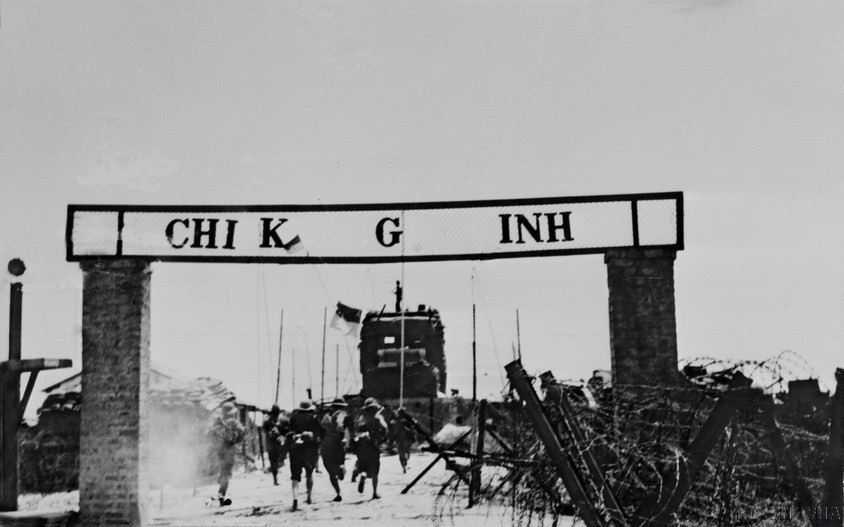 Tiến công và nổi dậy phá Chi khu quân sự Gio Linh (Quảng Trị). (Ảnh: Hải Nam/TTXVN)