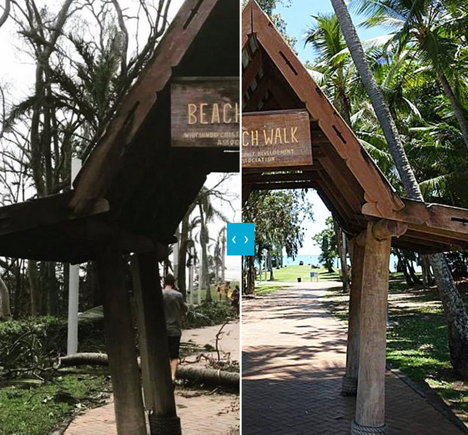 Lối vào bãi biển Airlie. (Nguồn: Dailymail)