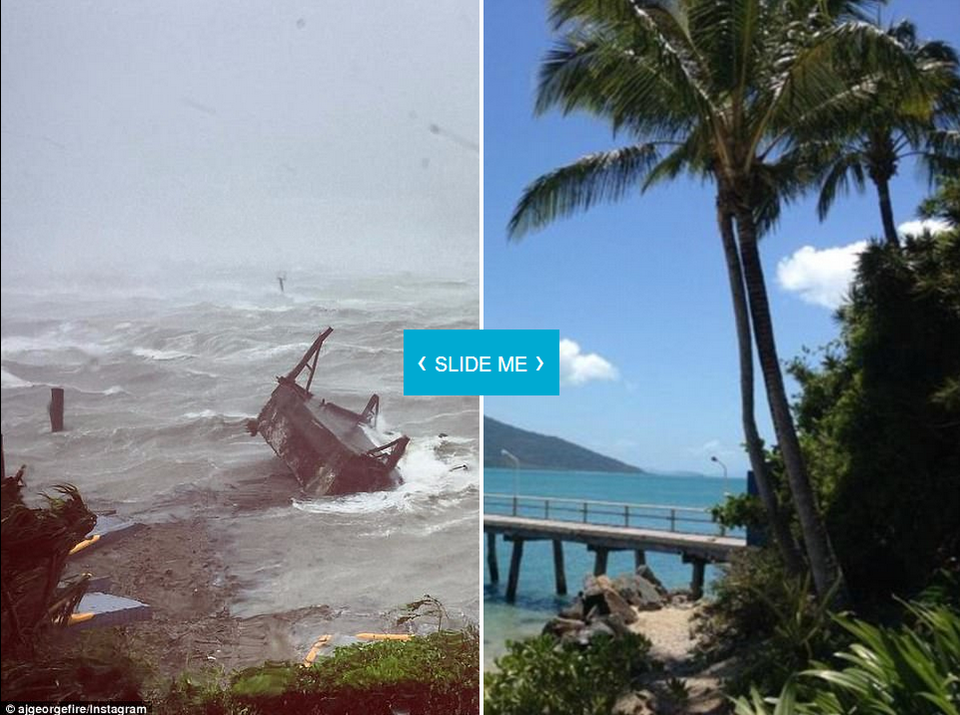 Bến tàu ở Daydreams bị phá hủy hoàn toàn. (Nguồn: Dailymail)