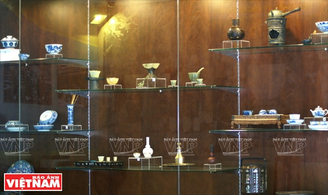  Không gian trưng bày và sưu tầm hiện vật dùng trong ẩm thực. (Ảnh: Nguyễn Vũ Thành Đạt/Báo Ảnh Việt Nam)