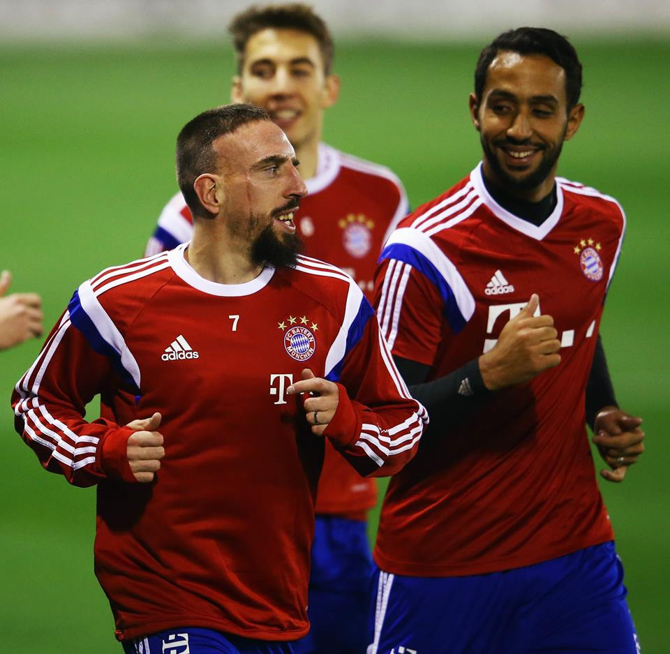 Ribery phát biểu sẽ "tháo bỏ bộ râu có thể ngay tại Doha" (Nguồn: Fcb.de)