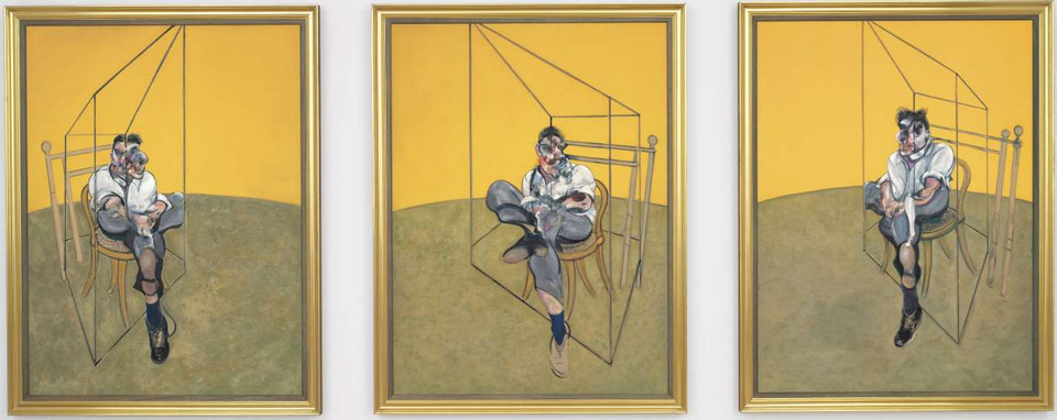 'Three Studies of Lucian Freud' của Francis Bacon (144.6 triệu USD). (Nguồn: AP)