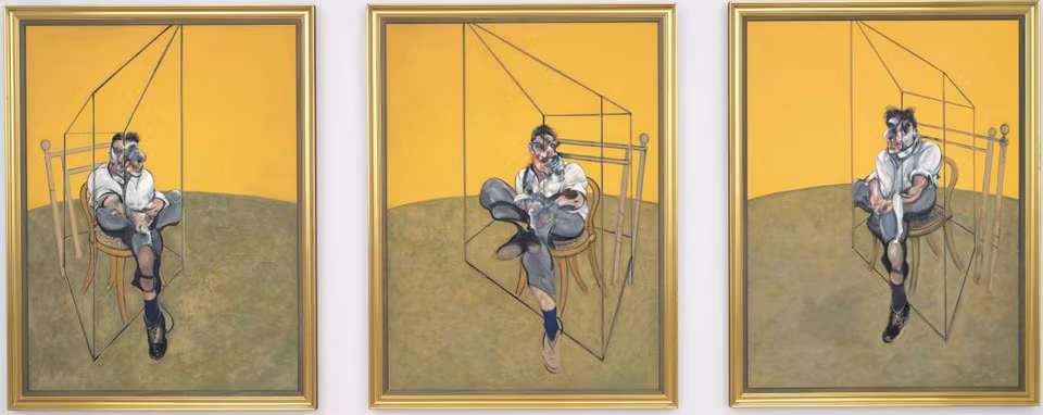 'Three Studies of Lucian Freud' của Francis Bacon (144.6 triệu USD). (Nguồn: AP)