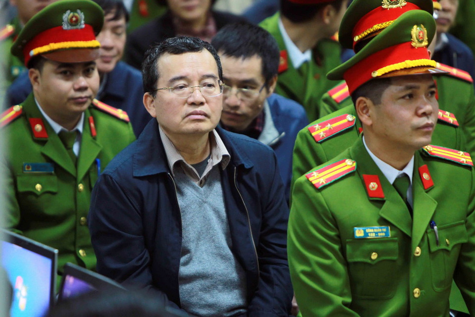 Các bị cáo có mặt tại phiên tòa. (Nguồn: TTXVN)