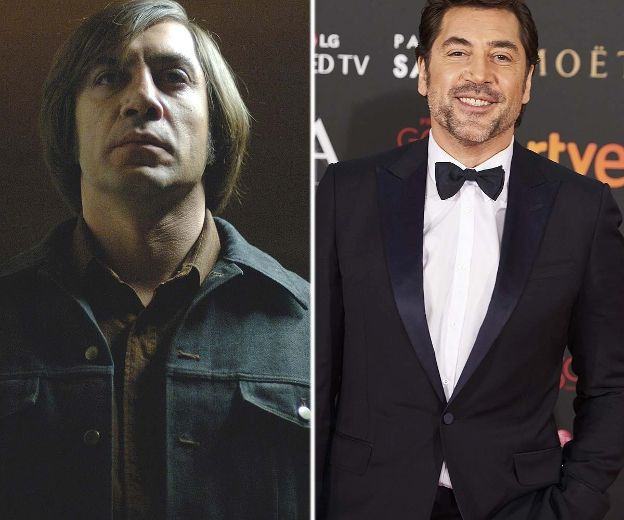 Sở hữu giải Nam diễn viên phụ xuất sắc nhất, Javier Bardem với vai Anton Chigurh trong 'No Country For Old Men' (2007). Javier đã trở thành một sát thủ giết người hàng loạt trong bộ phim này. (Nguồn: Torontosun)