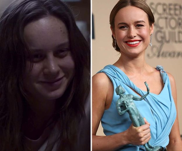 Brie Larson vào vai một người phụ nữ bị chính cha đẻ mình cưỡng bức trong phim 'Room' (2015). Cô đã không được trang điểm và mặc những bộ quần áo rách để nhập vai vào nhân vật