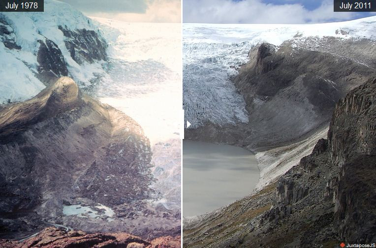 Sông băng Qori Kalis ở Peru. (Nguồn: indy100.com)