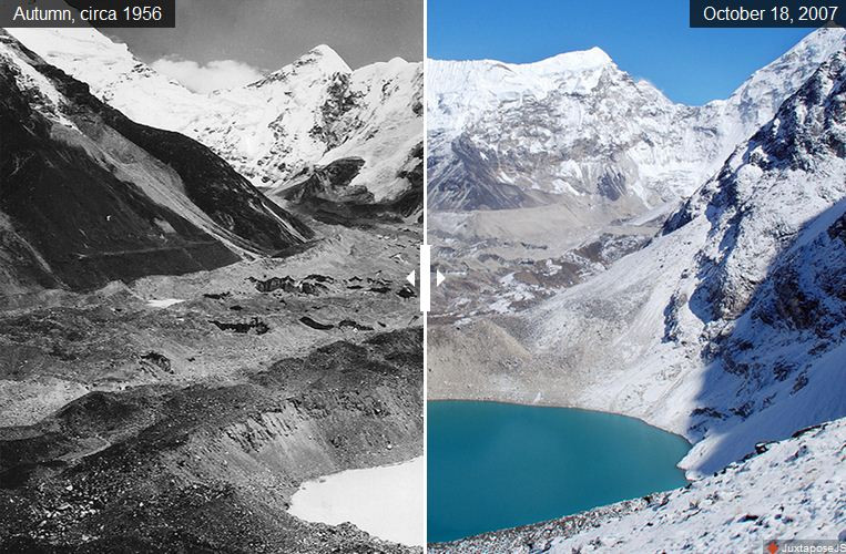 Sông băng Imja ở Himalaya. (Nguồn: indy100.com)