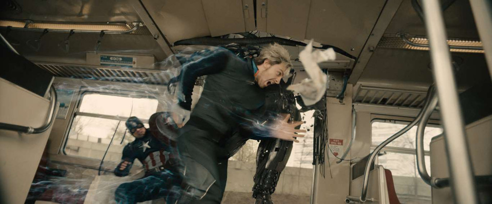 Quicksilver (diễn viên Aaron Taylor-Johnson) được mô tả là siêu nhân nhanh nhất thế giới, có tốc độ ngang ngửa với một viên đạn. (Nguồn: Marvel)