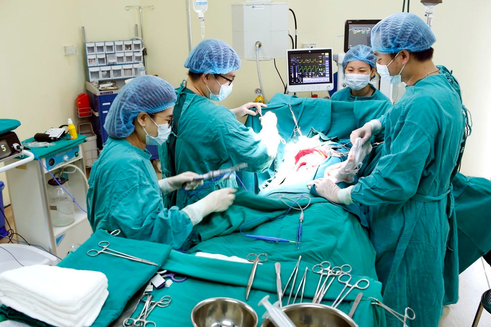 Cơ sở 3 Tân Triều-Bệnh viện K có 15 phòng mổ hiện đại phẫu thuật 90 ca bệnh/ngày. (Ảnh: Dương Ngọc/TTXVN)