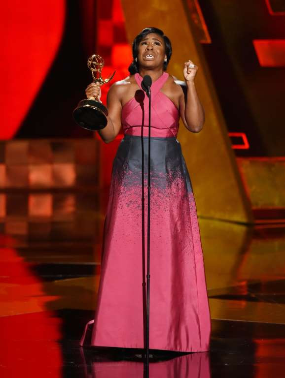 Nữ diễn viên phụ phim truyền hình chính kịch xuất sắc: Uzo Aduba trong phim 'Orange Is the New Black.' (Nguồn: Rex)