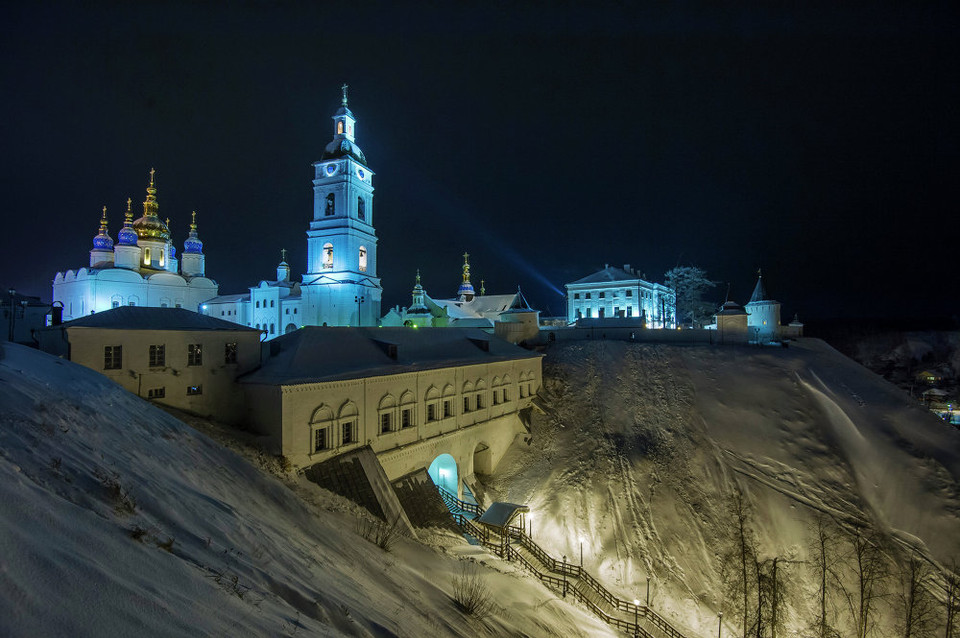 Thành phố Tobolsk, được thành lập vào năm 1587, sở hữu Điện Kremlin bằng đá duy nhất ở Siberia. (Nguồn: Sputniknews)