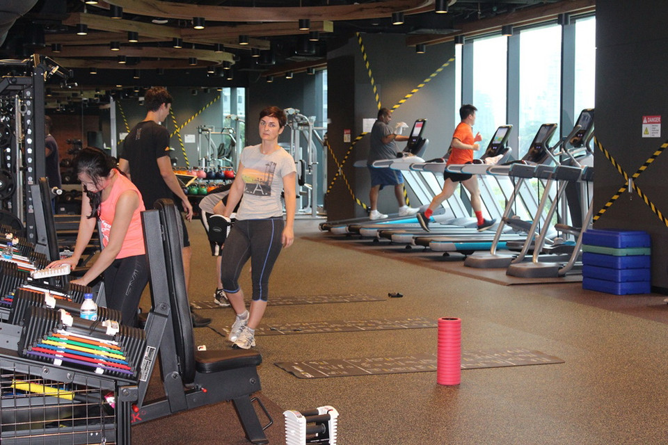 Phòng tập thể dục của nhân viên. (Ảnh: Mỹ Bình/Vietnam+)