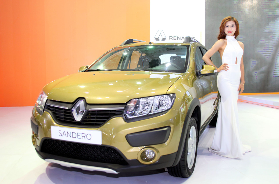 Thương hiệu Renault của Pháp cũng góp mặt trong triển lãm. (Ảnh: Doãn Đức/Vietnam+)