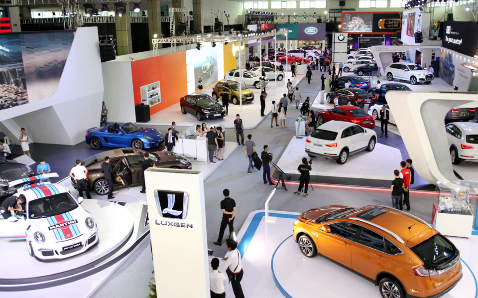 Đây là triển lãm đầu tiên dành riêng cho các dòng xe nhập khẩu tại Việt Nam như Audi, BMW, Porsche, Land Rover.... (Ảnh: Doãn Đức/Vietnam+)