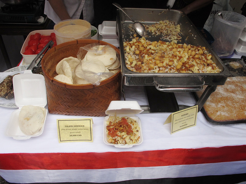 Món ăn truyền thống của người Ai Cập. (Ảnh: Tiến Đạt/Vietnam+)