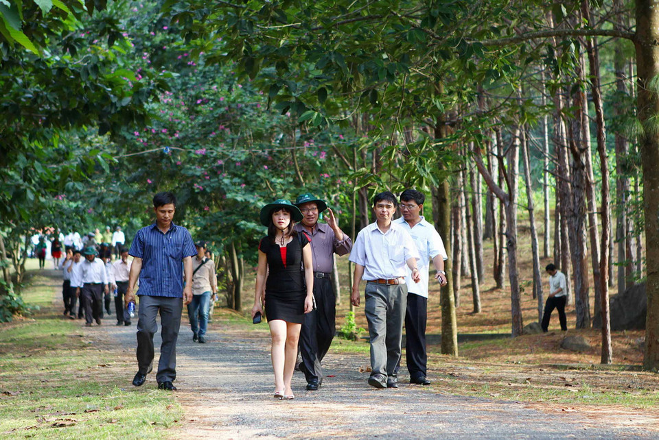 Khu du lịch Krông Kmar hàng năm thu hút hơn 2.000 lượt du khách đến thăm quan. (Ảnh: Dương Giang/TTXVN)