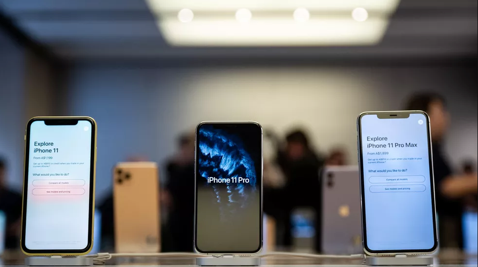 Giao diện phía trước của bộ ba iPhone 11 mới. (Nguồn: Cnet)