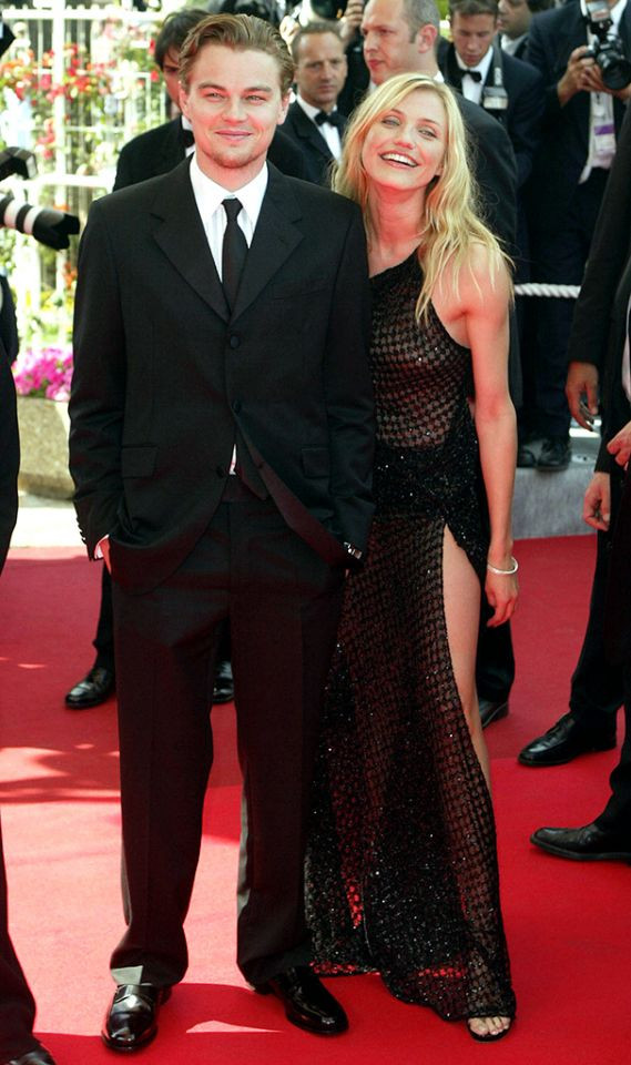 Leonardo (trái) và Cameron Diaz xuất hiện tại Liên hoan phim Cannes để giới thiệu phim 'Gangs of New York.' (Nguồn: Yahoo)