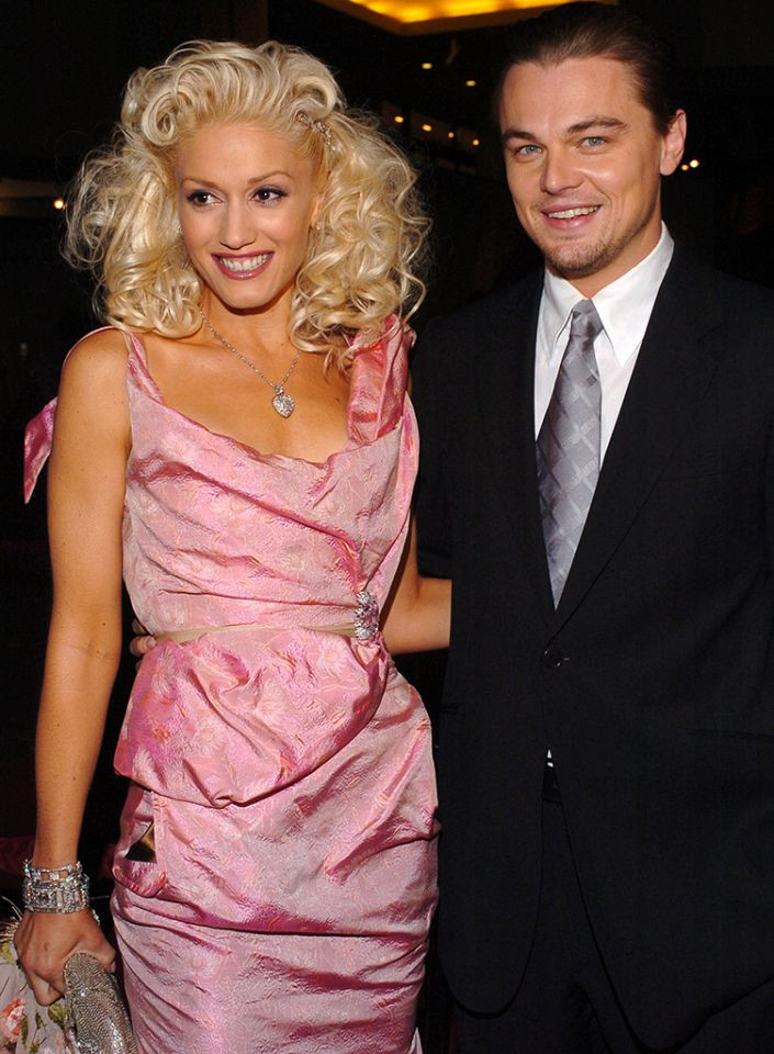 Leonardo cùng ca sỹ Gwen Stefani đóng phim ‘The Aviator’ năm 2004. (Nguồn: Yahoo)