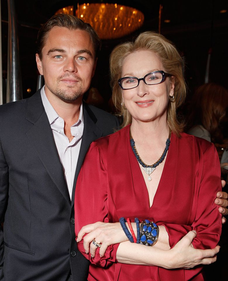 Leonardo cùng diễn viên gạo cội Meryl Streep tại Lễ trao giải Giải thưởng điện ảnh và truyền hình BAFTA năm 2012. (Nguồn: Yahoo) 
