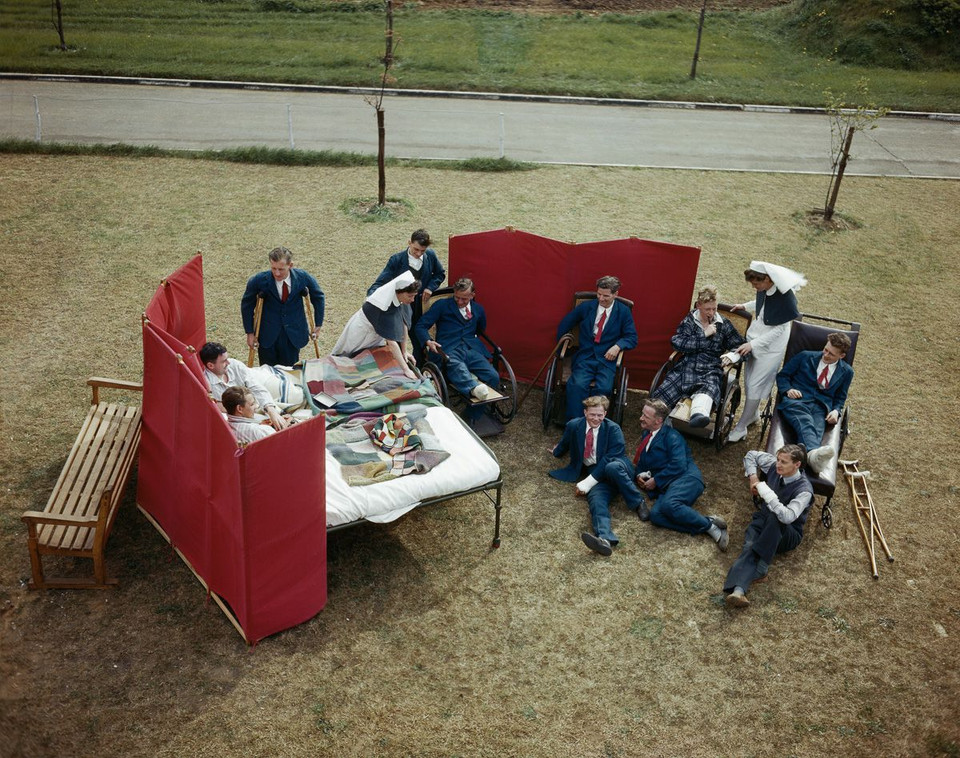 Bệnh viên không quân hoàng gia ở Halton in Buckinghamshire chụp tháng 8/1943.(Nguồn: mashable.com)