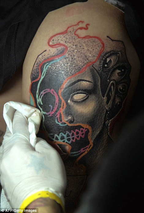 Một tác phẩm xăm. (Nguồn: Dailymail)