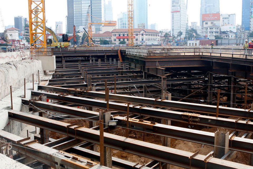 Một góc nhà ga Bến Thành (quận 1). (Ảnh: Hoàng Hải/TTXVN)