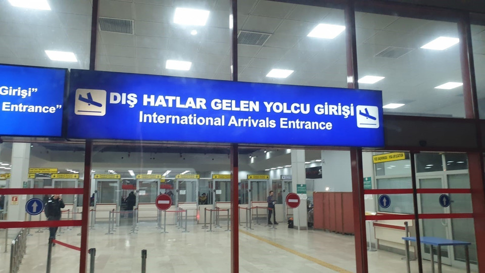 Sảnh đến quốc tế của sân bay Adana. (Ảnh: Trường Dụy/TTXVN)