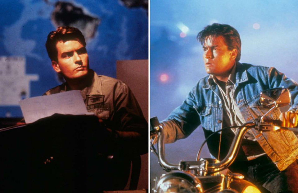 Sheen tham gia vào hai bộ phim hành động 'Navy SEALS' và 'Rookie' vào năm 1990. (Nguồn: Rex)