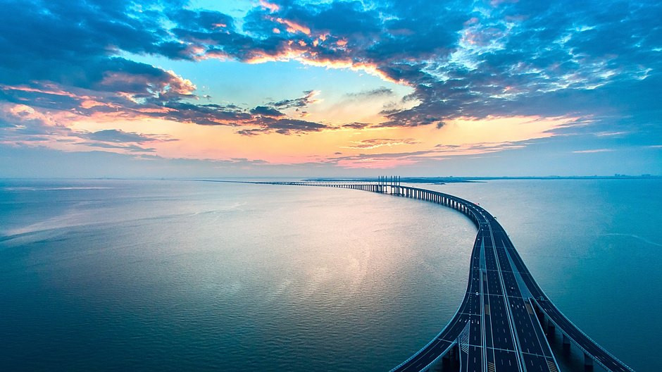 Cây cầu nối qua sông Turbulent ở Sơn Đông (Trung Quốc). (Nguồn:CCTVNews)