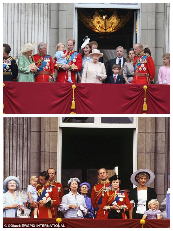 Hình ảnh đó khiến nhiều người nhớ lại lần đầu tiên của hoàng tử William cách đây 31 năm. (Nguồn: CCTVNews)