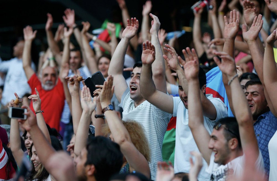 Khán giả hào hứng trong lễ khai mạc. (Nguồn: Sputniknews)