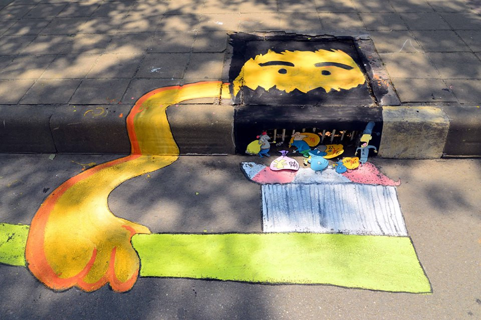 Bằng cách thể hiện sự bất mãn này thông qua tranh ảnh họ đã có một chiến dịch tuyên truyền hết sức hiệu quả và mang đến nhiều niềm vui cho người xem. (Nguồn: CCTV)