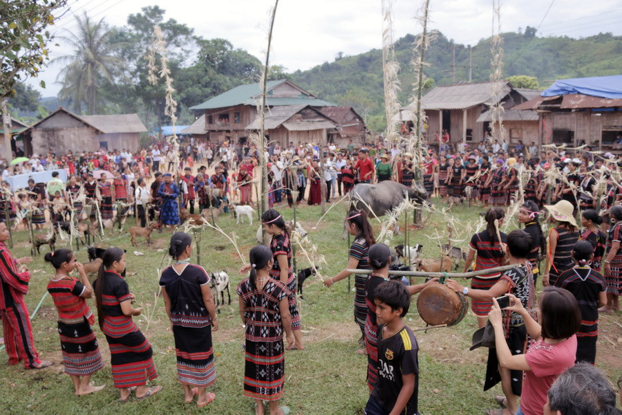 Quang cảnh lễ hội Ariêuping. (Ảnh: Thanh Thủy/TTXVN)