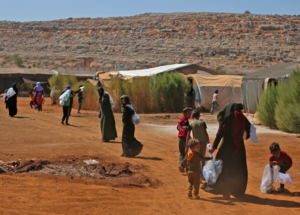 Liên minh châu Âu (EU) ngày 15/6/2023 cam kết chi 560 triệu euro để giúp đỡ những người Syria phải chạy trốn khỏi đất nước bị tàn phá bởi chiến tranh kể từ năm 2011 này. (Ảnh: AFP/TTXVN)