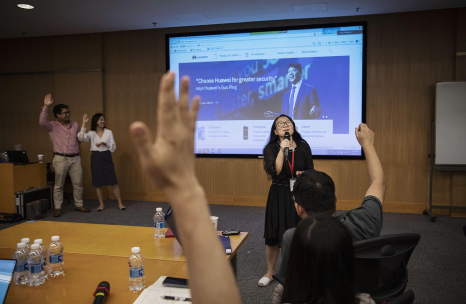 Một giờ học tại Đại học Huawei. (Nguồn: Getty Images)