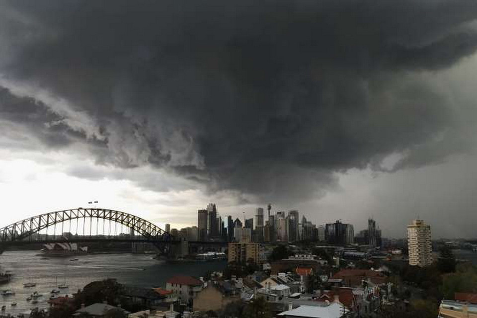Một cơn bão độ bộ vào Sydney. (Nguồn: Cassie Trotter/Getty Images)