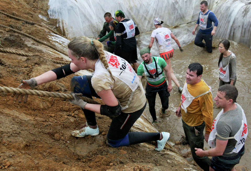 Theo ban tổ chức, phần thi trên bờ biển là khó khăn nhất. (Nguồn: Sputniknews)