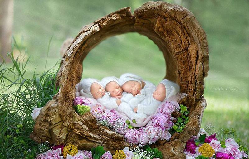 Nhiếp ảnh gia Cassandra Jones chưa từng chụp ảnh như vậy trước đây: 'Các bé thật tuyệt vời. Tất cả đều ngủ giống như những thiên thần bé nhỏ trong suốt buổi chụp hình.' (Nguồn: CCTVNews)