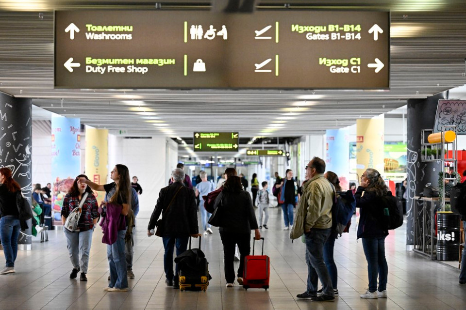 Khu vực khởi hành tại Sân bay Sofia, sau khi Bulgaria gia nhập khu vực Schengen. (Ảnh: AFP/TTXVN)