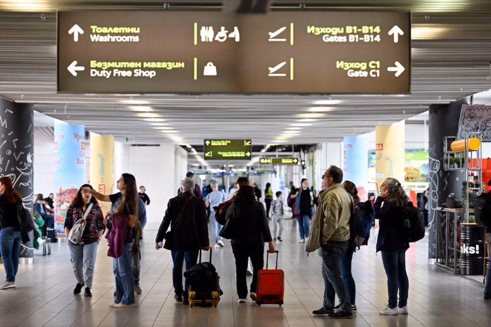 Khu vực khởi hành tại Sân bay Sofia, sau khi Bulgaria gia nhập khu vực Schengen. (Ảnh: AFP/TTXVN)