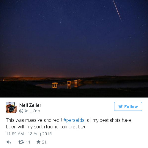 Trăng non và trời đêm tạo thuận lợi cho người xem mưa sao bằng Perseid. (Nguồn: RT)