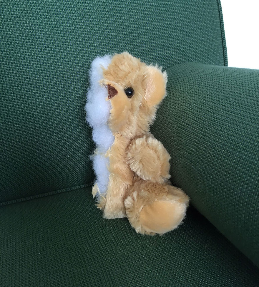 'Không cần phải ôm gấu bông nữa.' (Nguồn: artfido)